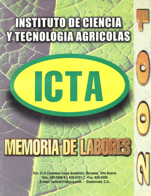 Memoria de Labores ICTA 2001